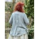 blouse ROSANNE Blue linen Les Ours - 11