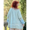 tunic CAMILA Blue striped gauze Les Ours - 3