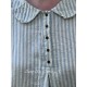 tunic CAMILA Blue striped gauze Les Ours - 20