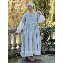 robe EMONA coton brodé Bleu Les Ours - 1