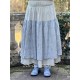 skirt BRUNA Blue embroidered cotton Les Ours - 8