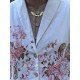 long jacket MALO Flower print cotton poplin Les Ours - 17