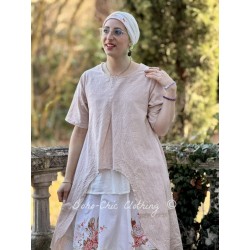 tunique PAQUERETTE coton Rayé rose