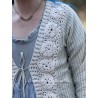 jacket CHANTAL Blue striped gauze Les Ours - 14