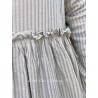 dress LISE Blue striped gauze Les Ours - 8