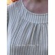 dress EDMEE Blue striped gauze Les Ours - 11