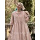 robe MAINA coton brodé Rose Les Ours - 11