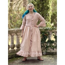 dress LUCETTE Pink embroidered cotton