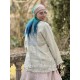 jacket FLORE Blue striped gauze Les Ours - 12