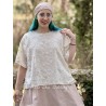 blouse AGATHA Ecru embroidered cotton Les Ours - 3