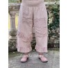 pantalon ANGE coton Rayé rose Les Ours - 1