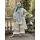 long jacket MALO Blue striped gauze Les Ours - 8