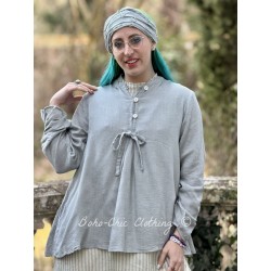 blouse ROSANNE Blue linen