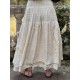 skirt BRUNA Ecru embroidered cotton Les Ours - 4