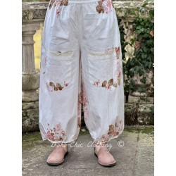 pantalon GUS popeline de coton Imprimé fleurs