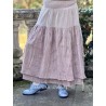 skirt BRUNA Pink embroidered cotton Les Ours - 9