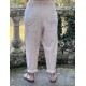 pantalon GASTON coton Rayé rose Les Ours - 4