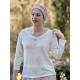 Long sleeves T-shirt NOE Ecru linen Les Ours - 1