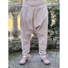 pantalon sarouel SAMY coton Rayé rose Les Ours - 1