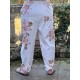 pants GASTON Flower print cotton poplin Les Ours - 4