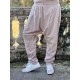 pantalon sarouel SAMY coton Rayé rose Les Ours - 9