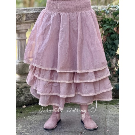 skirt / petticoat MADELEINE Vintage pink organza Les Ours - 1