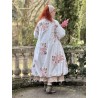 long jacket MALO Flower print cotton poplin Les Ours - 6