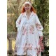 long jacket MALO Flower print cotton poplin Les Ours - 1