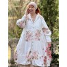 long jacket MALO Flower print cotton poplin Les Ours - 2