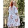 long jacket MALO Flower print cotton poplin Les Ours - 7