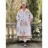 long jacket ANA Flower print cotton poplin Les Ours - 7