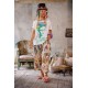 T-shirt Frida Amarillito Pajarito in True Magnolia Pearl - 17