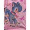 T-shirt My Pet in Azalea Dip Dye Magnolia Pearl - 15