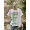 T-shirt Frida Amarillito Pajarito in True Magnolia Pearl - 6