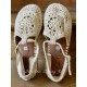 sandals ARIEL Ecru crochet