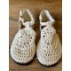 sandals ARIEL Ecru crochet