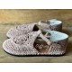 sandals ARIEL Pink crochet Les Ours - 1