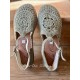 sandals ARIEL Olive crochet Les Ours - 1