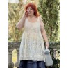 tunic 33393 FREJA Cream embroidered cotton voile Ewa i Walla - 8
