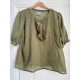 blouse OTEA Sage cotton voile Size XL Les Ours - 2