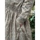 dress 55813 HILDE Dark brown flower print linen Size XL Ewa i Walla - 24