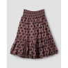 skirt 22193 TRESS Dark mauve with large dots cotton Ewa i Walla - 13