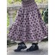 skirt 22193 TRESS Dark mauve with large dots cotton Ewa i Walla - 4