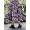 skirt 22193 TRESS Dark mauve with large dots cotton Ewa i Walla - 5