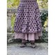 skirt 22193 TRESS Dark mauve with large dots cotton Ewa i Walla - 8