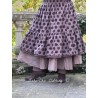 skirt 22193 TRESS Dark mauve with large dots cotton Ewa i Walla - 9