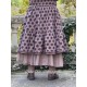 skirt 22193 TRESS Dark mauve with large dots cotton Ewa i Walla - 10