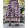 skirt 22193 TRESS Dark mauve with large dots cotton Ewa i Walla - 10