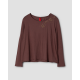 pullover 44943 TYRA Dark mauve jersey Ewa i Walla - 29