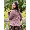 pullover 44943 TYRA Dark mauve jersey Ewa i Walla - 6